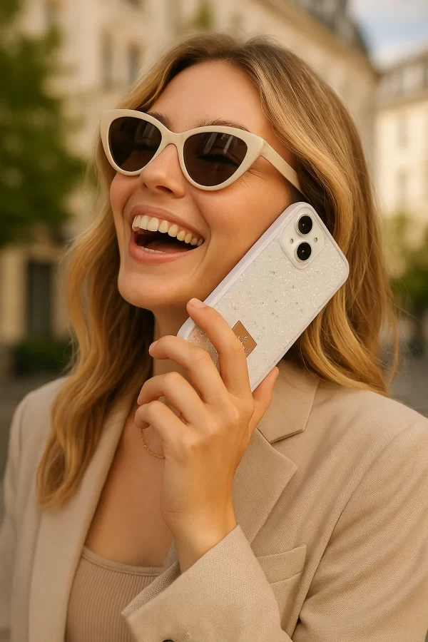 Funda Glitter Blanca - Imagen 2